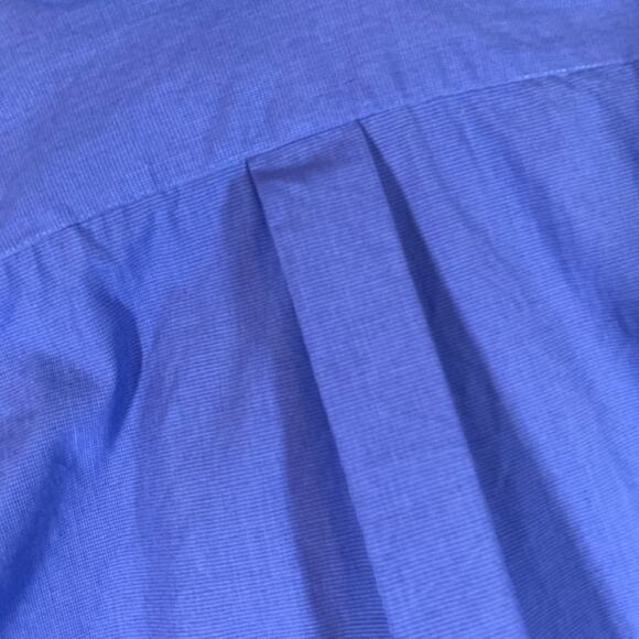 IZOD Blue Classic Collared Long Sleeve Button Down Shirt Men Sz 32/33 Small - Picture 9 of 10